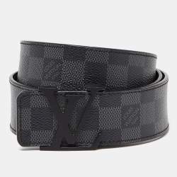 مملوكة مسبقًا Louis Vuitton Damier Graphite Initiales Belt Size 100 CM