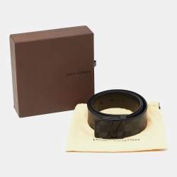 مملوكة مسبقًا Louis Vuitton Damier Graphite Initiales Belt Size 100 CM