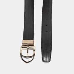 Pre Owned Louis Vuitton Black Epi Leather Ceinture Belt 90CM