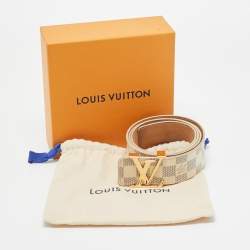 Louis Vuitton Damier Azur Canvas LV Initiales Belt 95CM