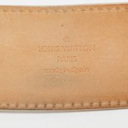 Louis Vuitton Damier Azur Canvas LV Initiales Belt 95CM