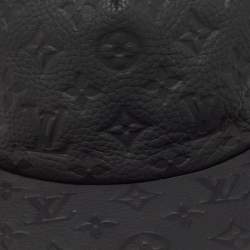 Pre Owned  Louis Vuitton X Virgil Abloh Limited Edition Black Casquette Monogram Quill Baseball Cap One Size