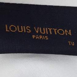 Pre Owned Louis Vuitton X Virgil Abloh Limited Edition White Casquette Monogram Quill Baseball Cap One Size