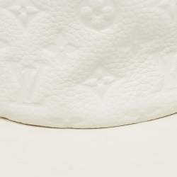 Pre Owned Louis Vuitton X Virgil Abloh Limited Edition White Casquette Monogram Quill Baseball Cap One Size