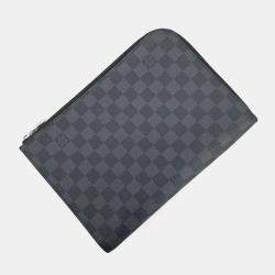 Louis Vuitton Black Damier Graphite Pochette Jour PM Bag
