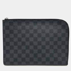Louis Vuitton Black Damier Graphite Pochette Jour PM Bag
