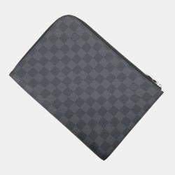 Louis Vuitton Black Damier Graphite Pochette Jour PM Bag