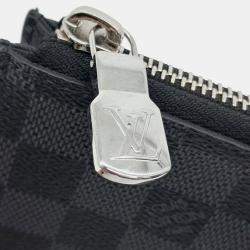Louis Vuitton Black Damier Graphite Pochette Jour PM Bag