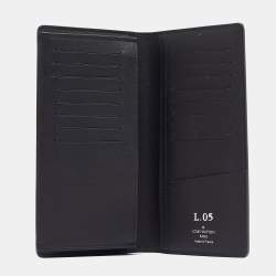 Louis Vuitton Black Taiga Leather Brazza Wallet