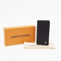 Louis Vuitton Black Taiga Leather Brazza Wallet