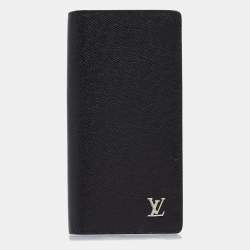 Louis Vuitton Black Taiga Leather Brazza Wallet