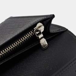Louis Vuitton Black Taiga Leather Brazza Wallet