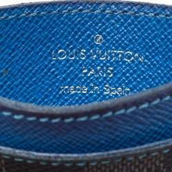 Louis Vuitton Blue Damier Graphite Canvas Card Holder 