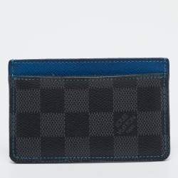 Louis Vuitton Blue Damier Graphite Canvas Card Holder 