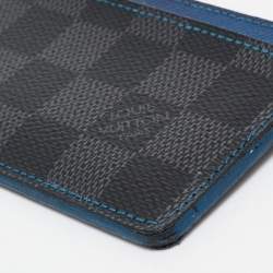 Louis Vuitton Blue Damier Graphite Canvas Card Holder 