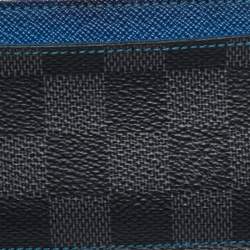 Louis Vuitton Blue Damier Graphite Canvas Card Holder 