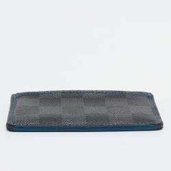 Louis Vuitton Blue Damier Graphite Canvas Card Holder 