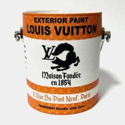 Louis Vuitton White Coated Canvas Graphic Print Monogram Paint Can Bag