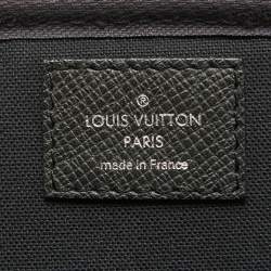 Louis Vuitton Black Taiga Leather Odessa Computer Case Bag