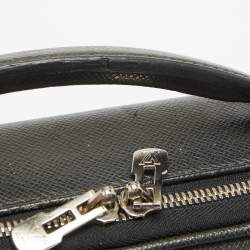 Louis Vuitton Black Taiga Leather Odessa Computer Case Bag