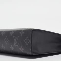 Pre Owned Louis Vuitton Monogram Eclipse Canvas Pochette Voyage MM
