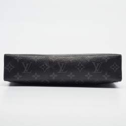 Pre Owned Louis Vuitton Monogram Eclipse Canvas Pochette Voyage MM