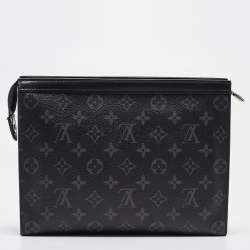 Pre Owned Louis Vuitton Monogram Eclipse Canvas Pochette Voyage MM