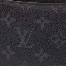Pre Owned Louis Vuitton Monogram Eclipse Multiple Wallet