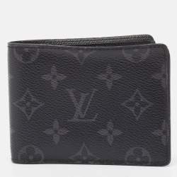 Pre Owned Louis Vuitton Monogram Eclipse Multiple Wallet