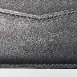Louis Vuitton Black Coated Canvas Slender Bifold Wallet