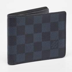 Louis Vuitton Black Coated Canvas Slender Bifold Wallet