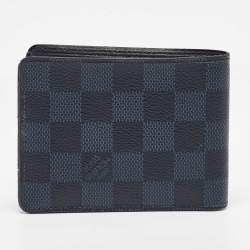 Louis Vuitton Black Coated Canvas Slender Bifold Wallet