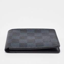 Louis Vuitton Black Coated Canvas Slender Bifold Wallet