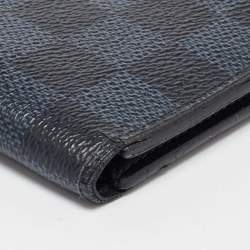 Louis Vuitton Black Coated Canvas Slender Bifold Wallet