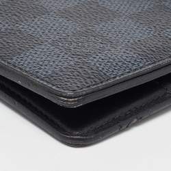 Louis Vuitton Black Coated Canvas Slender Bifold Wallet