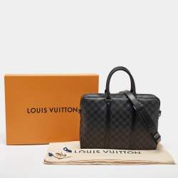مملوكة مسبقًا Louis Vuitton Damier Graphite Canvas Porte-Documents Voyage PM Bag