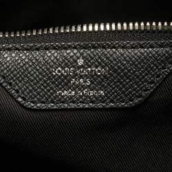 Pre Owned Louis Vuitton Black Leather Leather Keepall Bandoulière 50 Bag