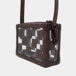 Louis Vuitton Brown Coated Canvas Monogram Chess Soft Trunk