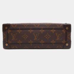 Louis Vuitton Brown Coated Canvas Monogram Chess Soft Trunk