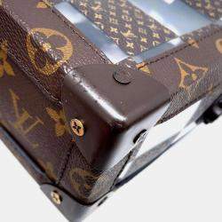 Louis Vuitton Brown Coated Canvas Monogram Chess Soft Trunk