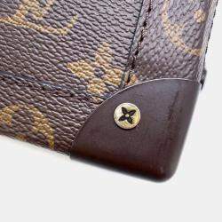 Louis Vuitton Brown Coated Canvas Monogram Chess Soft Trunk