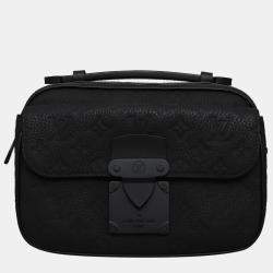 Louis Vuitton Black Taurillon S Lock Messenger Bag