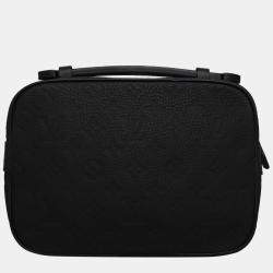 Louis Vuitton Black Taurillon S Lock Messenger Bag