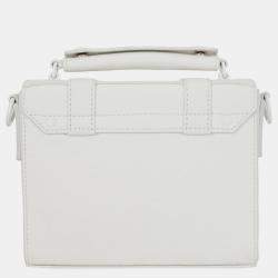 Louis Vuitton White Lambskin Leather Scarecrow Flap Soft Messenger Trunk