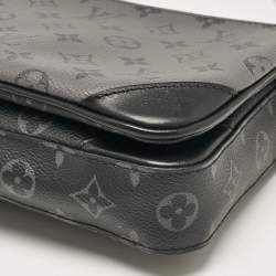 Pre Owned Louis Vuitton Monogram Eclipse Reverse Canvas Trio Messenger Bag
