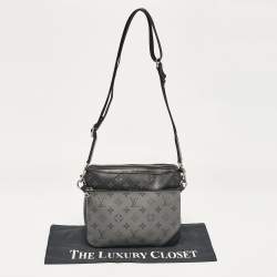 Pre Owned Louis Vuitton Monogram Eclipse Reverse Canvas Trio Messenger Bag