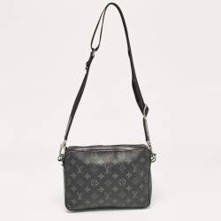 Pre Owned Louis Vuitton Monogram Eclipse Reverse Canvas Trio Messenger Bag