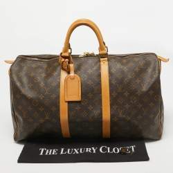 Louis Vuitton Monogram Canvas Keepall 50 Bag