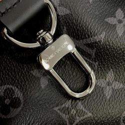 Louis Vuitton Noir Monogram Eclipse Keepall Bandouliere Size 55