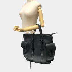Louis Vuitton Taurillon Black Listopher Tote Bag